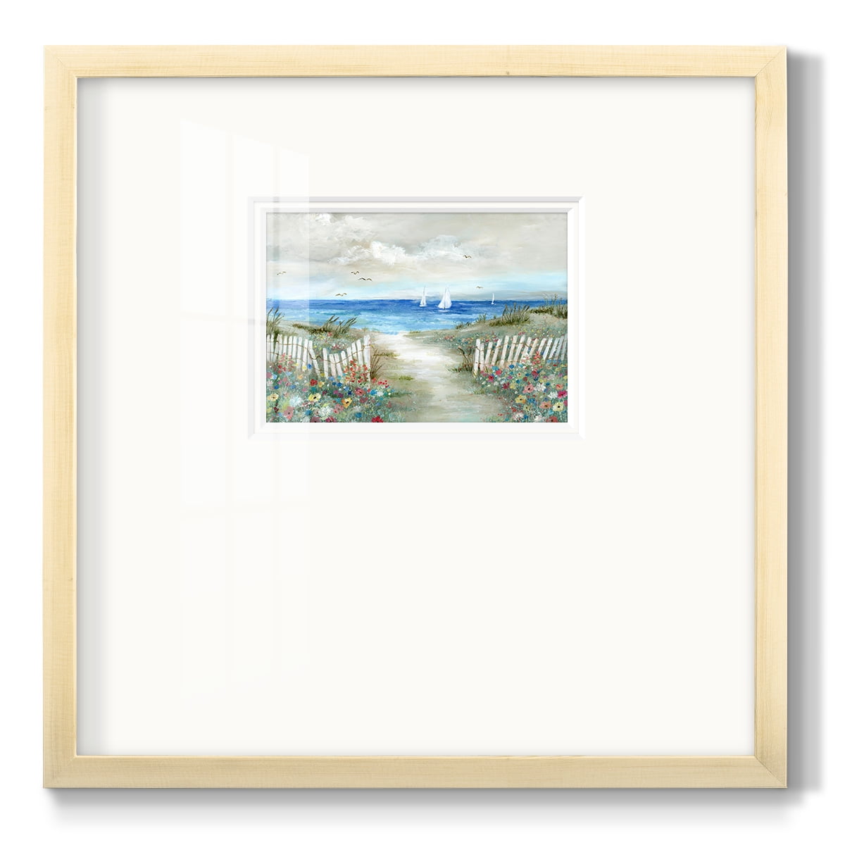 Coastal GardenPremium Framed Print