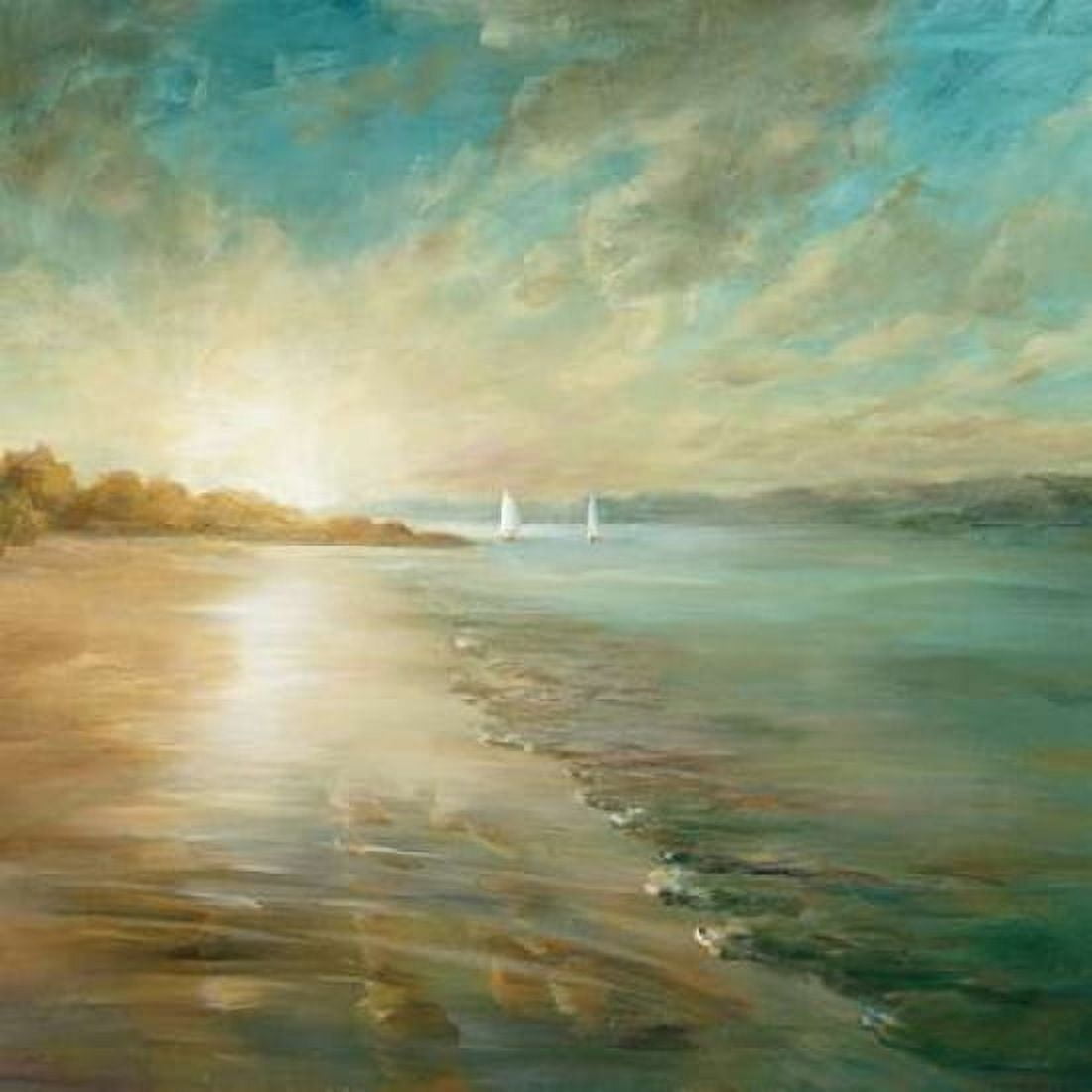 Coastal Glow Crop Canvas Art - Danhui Nai (24 x 24)