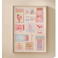 thumbnail image 1 of Coastal Hand Painted Matchbox Vintage Pink Matches Art, Unframed Paper Poster 16x20in, 1 of 4