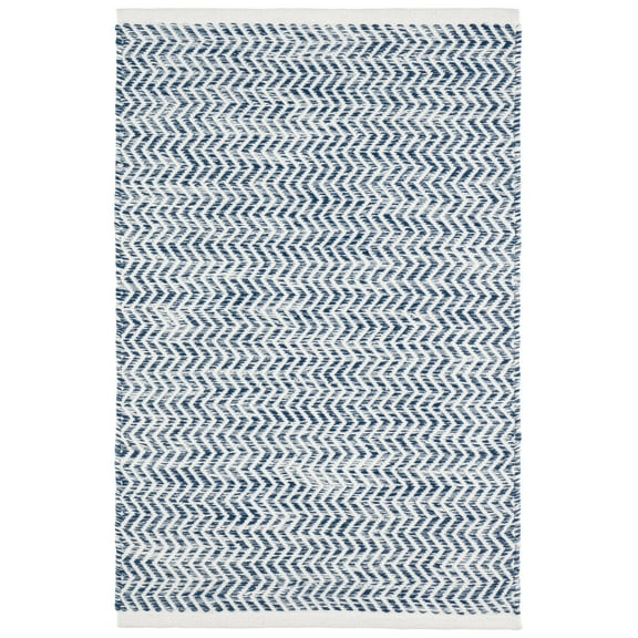 Dash & Albert Coastal Handwoven Indoor/Outdoor Rug, 5' x 8', Blue
