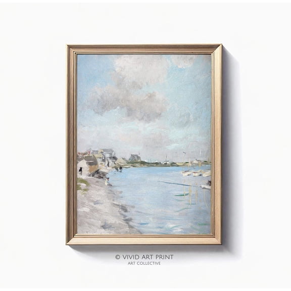 Coastal Harbor Vintage Wall Art, Classic Seascape Nursery Home Decor, Vivid Art Print Ch-334 Wall Art, Modern Wall Decor, 8x12 UNFRAMED
