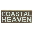 thumbnail image 1 of Coastal Heaven Wood Box Sign Wall Decor 15.75 Inches Weathered Finish, 1 of 1