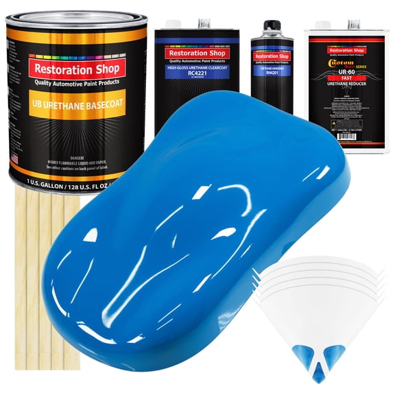 Coastal Highway Blue Gallon URETHANE BASECOAT CLEARCOAT Car Auto Paint FAST Kit