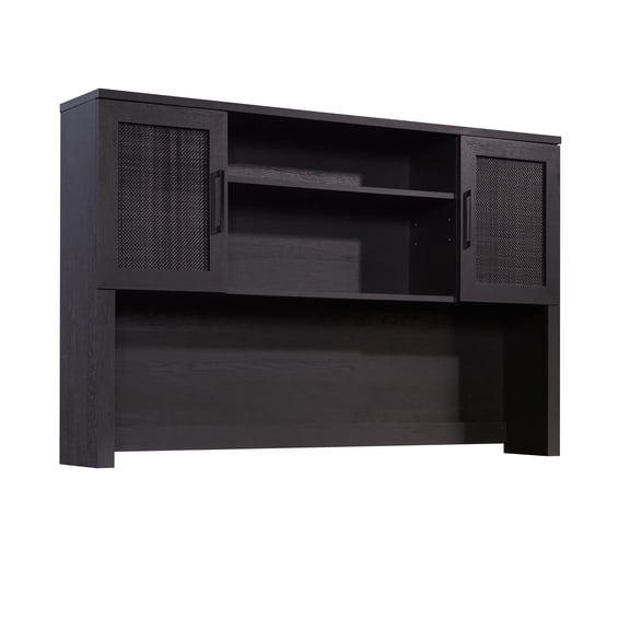 Coastal Hutch with Storage, Black finish