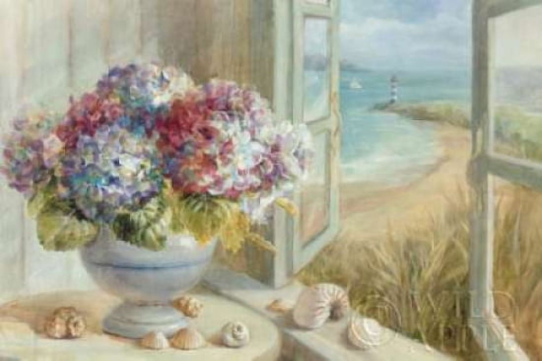 Coastal Hydrangea WAG Canvas Art - Danhui Nai (12 x 18)