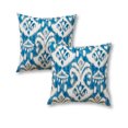 thumbnail image 1 of Coastal Ikat 17 x 17 in. Outdoor Accent Pillow, Set of 2, 1 of 6
