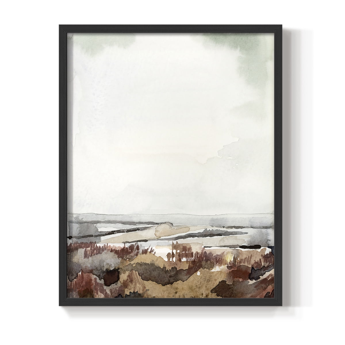 Coastal Inlet Study I Framed Print in Black Solid Wood Framed Print No Nail Hanging