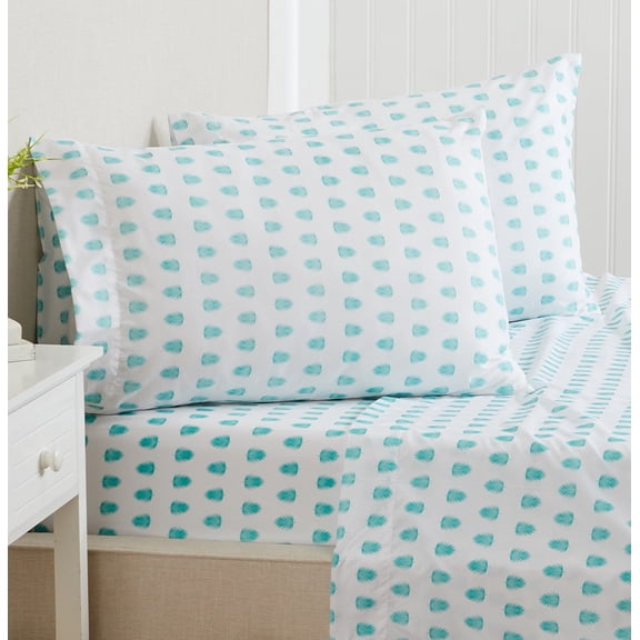 Coastal Inspired Microfiber Sheet Set, Twin, 3 Pieces