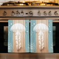 thumbnail image 1 of Coastal Jellyfish Kitchen Towels Set of 3, Summer Coral Ocean Vintage Wood Absorbent Dish Towels for Kitchen, Microfiber Hand Towel, Quick Drying Tea Towel for Cleaning Decorative Dishcloths, 1 of 7