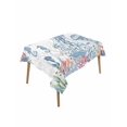 thumbnail image 1 of Coastal Jellyfish Table Cloth, Waterproof Tablecloth for Rectangle Tables, Summer Beach Nautical Ocean Coral Seahorse Reusable Washable Fabric Table Cover for Restaurant Kitchen Dining Tables 52"x70", 1 of 9