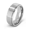 thumbnail image 1 of West Coast Jewelry Men's Brushed and Polished Beveled Titanium Ring (7mm), 1 of 4