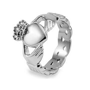Coastal Jewelry Celtic Knot Eternity Claddagh Stainless Steel Ring