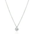 thumbnail image 1 of ELYA Women's Cubic Zirconia Open Diamond-Shaped Steel Necklace - 18", 1 of 5