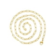 thumbnail image 1 of ELYA Jewelry Women's Adjustable Paperclip Gold Plated Necklace - Small - 24", 1 of 3