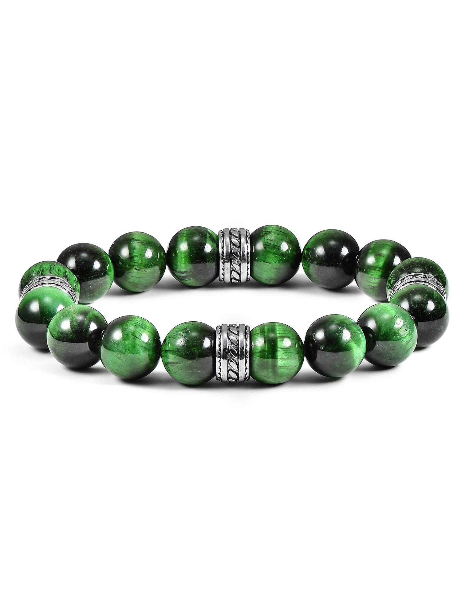 Green Stone Stainless Steel Bracelet