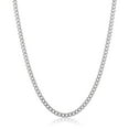 thumbnail image 1 of Crucible Jewelry Men's Rounded Curb Chain Stainless Steel Necklace (5mm) - 24", 1 of 5