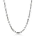 thumbnail image 1 of Crucible Jewelry Men's Rounded Curb Chain Stainless Steel Necklace (7mm) - 26", 1 of 5