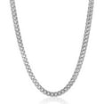 thumbnail image 1 of Crucible Jewelry Men's Rounded Franco Chain Stainless Steel Necklace (7mm) - 26", 1 of 5