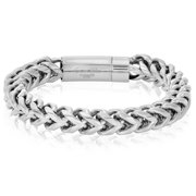 Coastal Jewelry Men's Stainless Steel Round Franco Chain Bracelet (10mm) - 9"