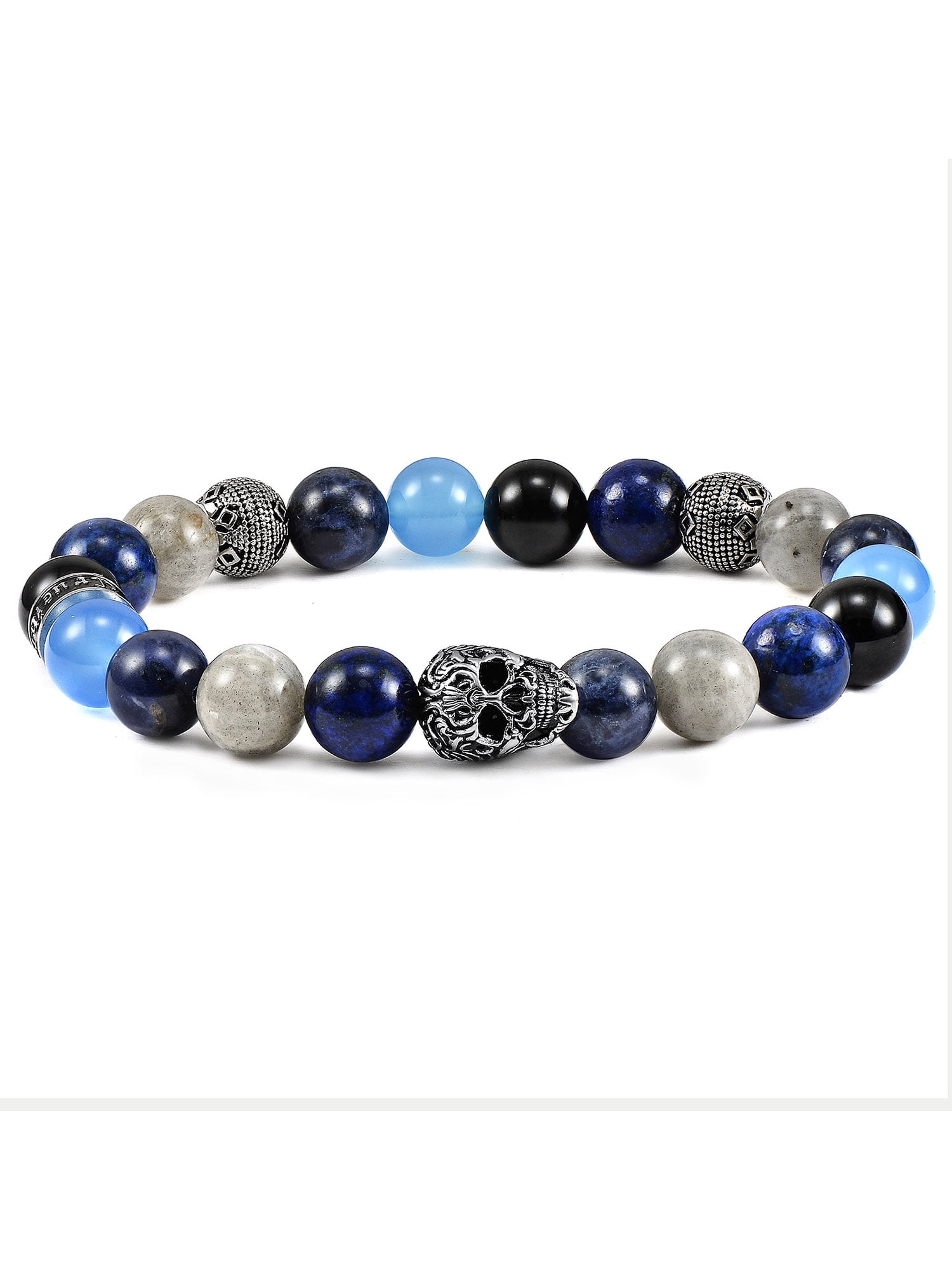 Blue stone shop mens bracelet