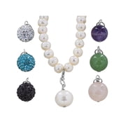 West Coast Jewelry Womens Interchangeable Charm Beaded Bracelet Set