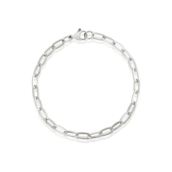 ELYA Jewelry Women's Adjustable Paperclip Bracelet - Medium Square - 8.5"