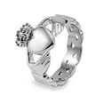 thumbnail image 1 of Coastal Jewelry Stainless Steel Celtic Knot Eternity Claddagh Ring (15mm), 1 of 4