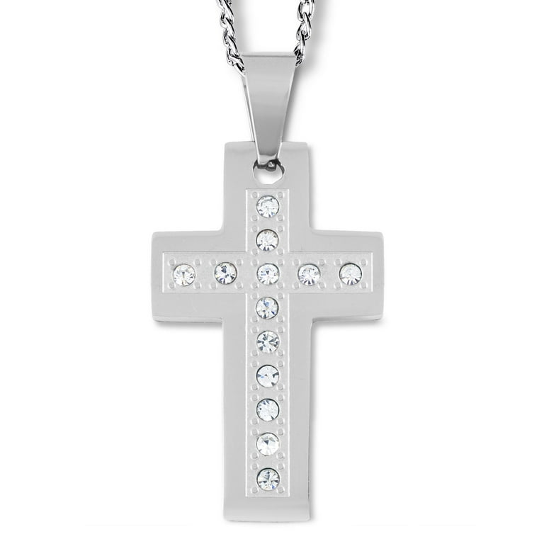 Cubic zirconia hotsell cross pendant