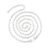 ELYA Jewelry Women's Adjustable Paperclip Necklace and Bracelet Set - Mini
