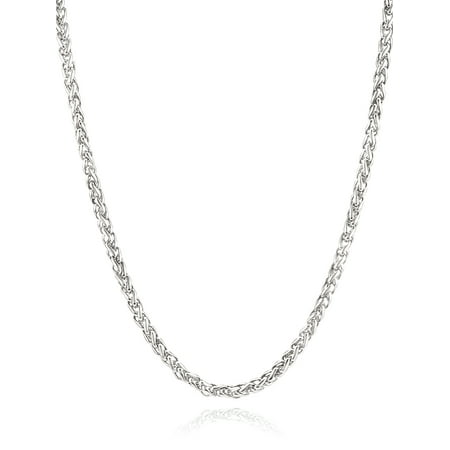 Coastal Jewelry Stainless Steel Spiga Chain Necklace (5mm) - 24"