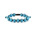 thumbnail image 1 of West Coast Jewelry Men's Turquoise Stone Bead Adjustable Bracelet (10mm), 1 of 4