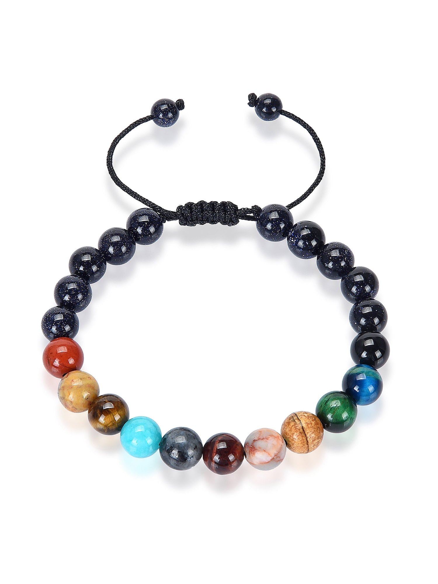 Coastal Jewelry Unisex Solar System Natural Stone Beaded