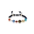 thumbnail image 1 of ELYA Jewelry Women's Solar System Natural Stone Beaded Adjustable Bracelet, 1 of 3