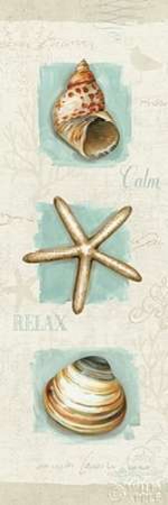 Coastal Jewels Panel I Canvas Art - Lisa Audit (8 x 24)