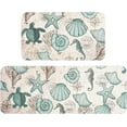 thumbnail image 1 of Coastal Kitchen Rugs Set of 2, Anti Fatigue Cushioned Kitchen Rugs and Mats, Kitchen Rug Runner Non Slip, Summer Nautical Kitchen Rugs Set for Kitchen Office Decor,17'''' x 47'''' + 17'''' x 30'''', 1 of 6