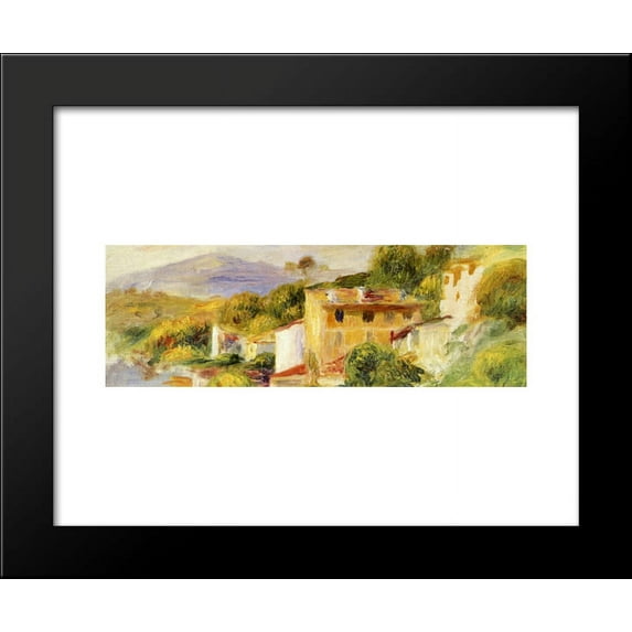 Coastal Landscape 20x24 Framed Art Print by Renoir, Pierre Auguste