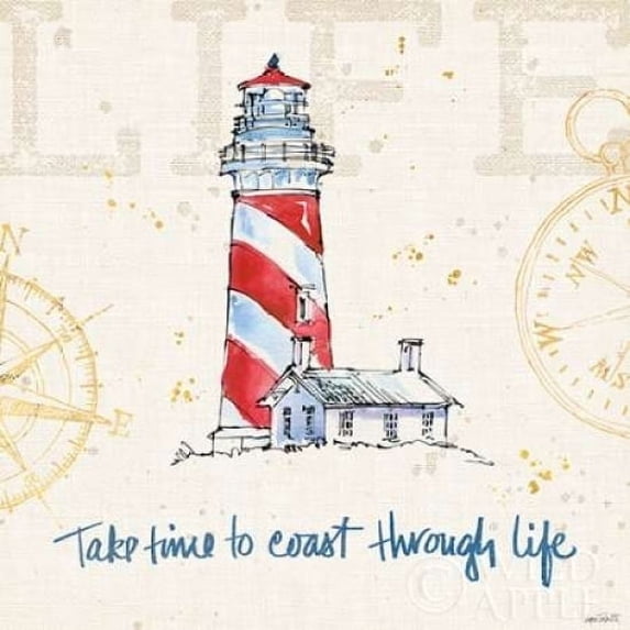 Coastal Life VI Poster Print by Anne Tavoletti (24 x 24)