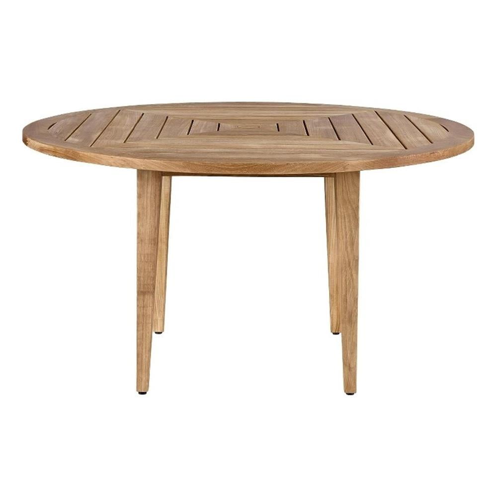 Chesapeake 54" Natural Teak Round Outdoor Dining Table