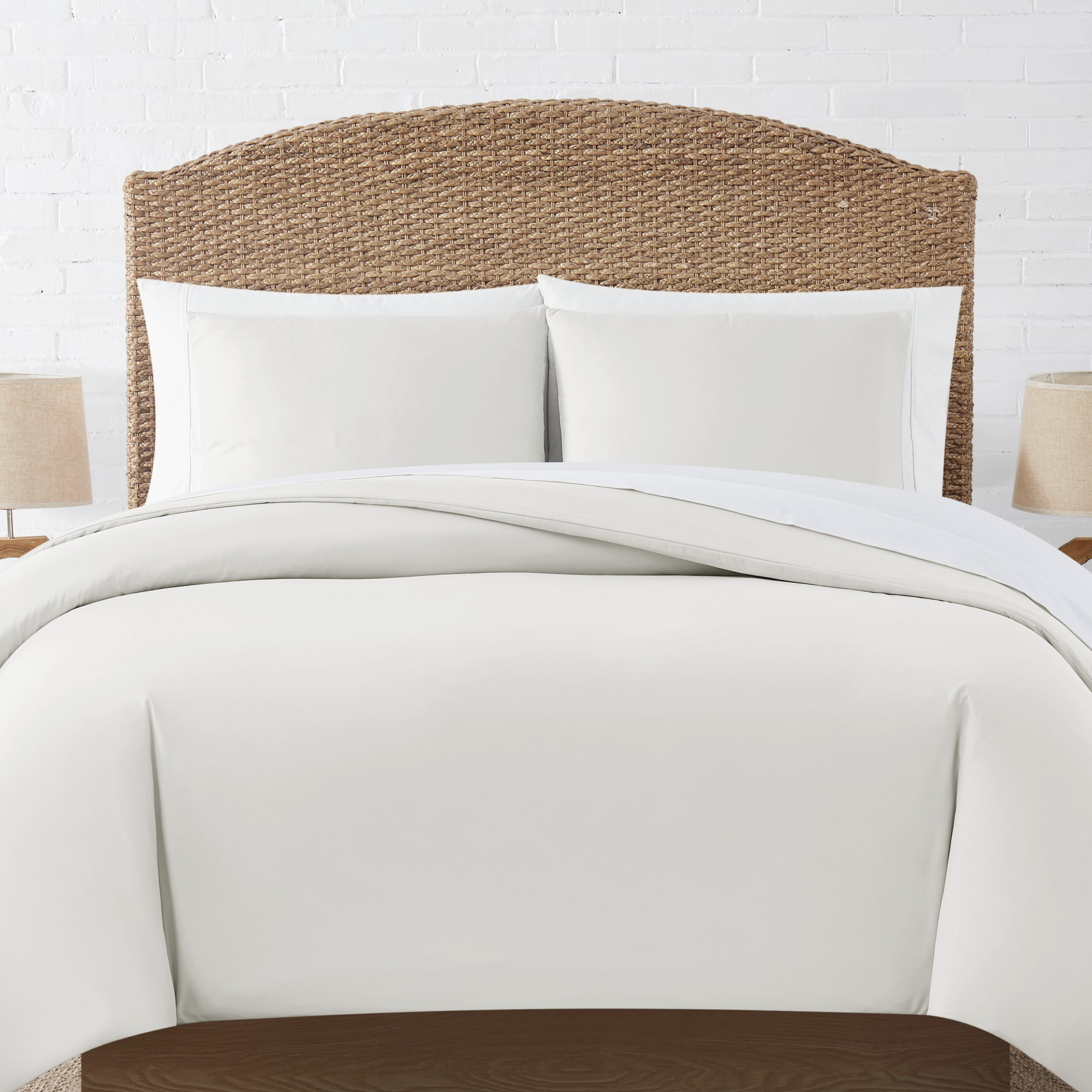 Seashell Ivory King Duvet Cover Set with Microfiber Polyester