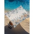 thumbnail image 1 of Coastal Marine Life Sun Shade Sail 14' x 18', Beige Starfish Blue Plant Leaves Linen Rectangle Outdoor Sunshade Canopy, Waterproof UV Block Patio Covers for Garden Yard Beach, 1 of 9