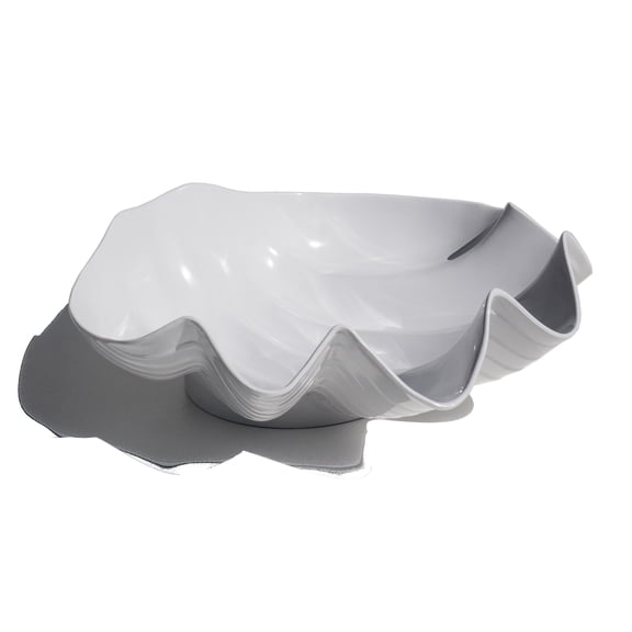 Coastal Melamine Shell Serving Bowl - White - 14.9 "x 13"