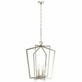 thumbnail image 1 of Coastal Modern Farmhouse Six Light Chandelier-Polished Nickel Finish Bailey Street Home 147-Bel-3087061, 1 of 7