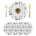 thumbnail image 1 of Coastal Nautical Round 15 Inch Placemats Set of 4, Summer Ocean Beach Coconut Trees Grey HeatResistant Non Slip Place Mats for Dining Table, Wipeable Braided Kitchen Table Mats for Housewarming, 1 of 9