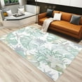 thumbnail image 1 of Coastal Nautical Theme Area Rug, Ocean Starfish Seaweed Print Indoor Non-Slip Kids Rugs, Machine Washable Breathable Durable Carpet For Front Entrance Floor Decor 5 x 7ft, 1 of 6