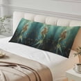 thumbnail image 1 of Coastal Ocean Body Pillow Cover, Pillowcase Protectors with Zipper, Breathable Decorative Throw Pillow Case Cover, Tropical Fish Sea Animals Seaweed Green Pillow Shams for Couch Sofa 20x60Inch, 1 of 8