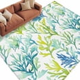 thumbnail image 1 of Coastal Ocean Coral Large Area Rugs for Bedroom Living Room, Soft Non Slip Carpet Bedside Rug, Green Blue Turquoise Aqua Summer Rectangular Floor Cover Kitchen Accent Rug 6'x9' for Dining Room/Office, 1 of 9