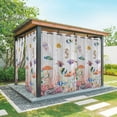 Coastal Ocean Outdoor Curtains 2 Panels Seahorse Coral Seaweed Seashell ...
