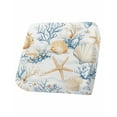 thumbnail image 1 of Coastal Ocean Sofa Couch Cushion Covers Washable, Removable Stretchable Sectional Couch Covers,Blue Coral Starfish Shell Beach Painting Slipcovers for L & T Shape Sofa Furniture Protector S Size 1 pc, 1 of 7