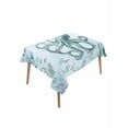 thumbnail image 1 of Coastal Octopus Table Cloth, Cyan Nautical Fish Shells Seaweeds Waterproof Tablecloth for Rectangle Tables, Reusable Washable Fabric Table Cover for Restaurant Kitchen Dining Tables 52"x70", 1 of 6