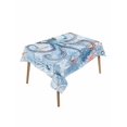 thumbnail image 1 of Coastal Octopus Table Cloth, Nautical Sea Starfish Coral Wooden Grain Waterproof Tablecloth for Rectangle Tables, Reusable Washable Fabric Table Cover for Restaurant Kitchen Dining Tables 60"x102", 1 of 6